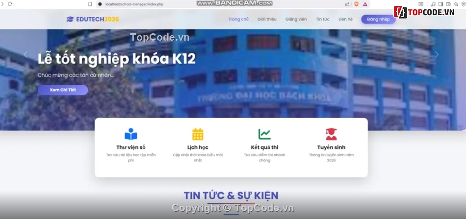 trường học,quản lý,full chức năng,Hệ thống quản lý